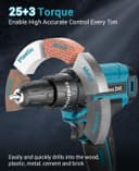 Thumbnail 1 de MHPRO Cordless Drill 21V, 42 N·m torque 📷