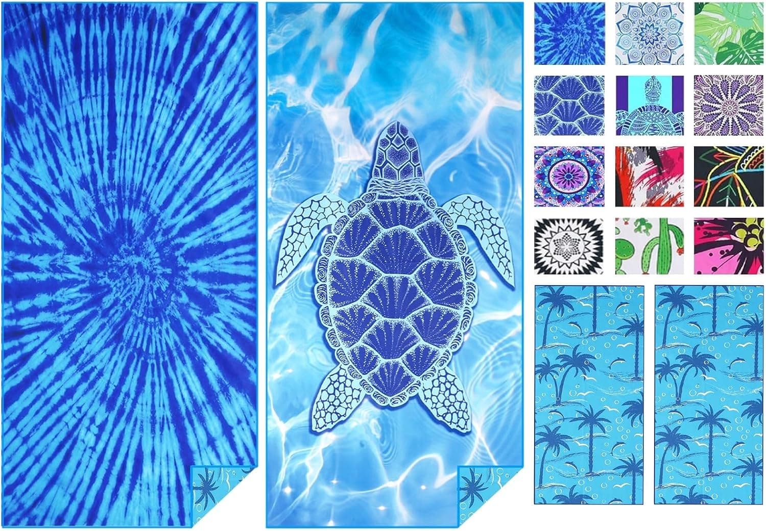 Microfiber Oversized Beach Towel 180x80 cm 🏖️