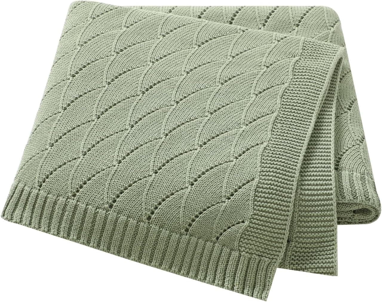 mimixiong Cotton Knit Baby Blanket 100 x 80 cm 🧸