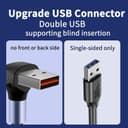 Thumbnail 1 de MISYNLON Short 90° USB to USB‑C 15cm cable 📱