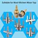 Thumbnail 2 de 2 Pack Mixer Tap Cartridge 1/4 Turn 20 Spline Brass 🔧