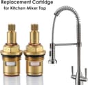 Thumbnail 6 de 2 Pack Mixer Tap Cartridge 1/4 Turn 20 Spline Brass 🔧