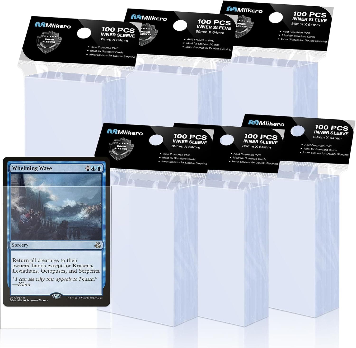 Mlikero 600 Pcs Card Sleeves 64 x 89 mm 🎲