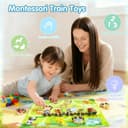 Thumbnail 2 de Montessori Magnetic Wooden Train Set for Age 1+ 🚂