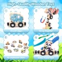 Thumbnail 3 de Montessori Magnetic Wooden Train Set for Age 1+ 🚂