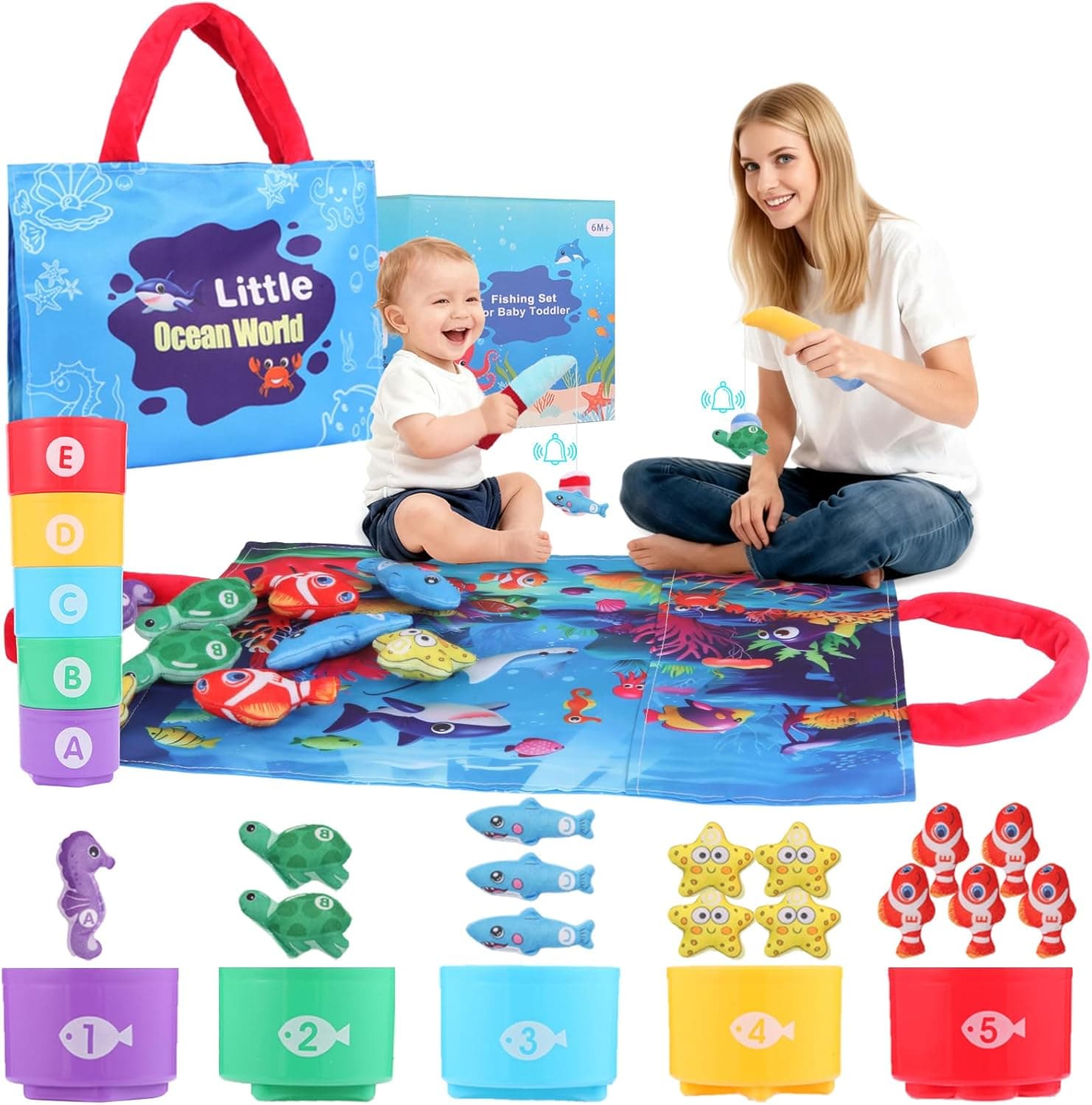 Montessori Toddler Fishing Game 23PCS 🎲