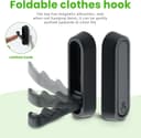 Thumbnail 2 de Mooche 73mm Foldable Wall Hook for Coats 🧷