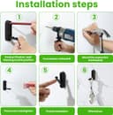 Thumbnail 6 de Mooche 73mm Foldable Wall Hook for Coats 🧷