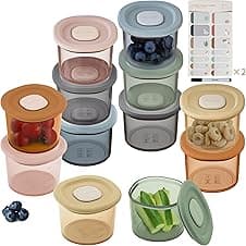 Moonkie Silicone Baby Food Storage Containers 12-pack 🍼