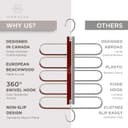 Thumbnail 4 de MORALVE 2‑pack beechwood trouser hangers 📌