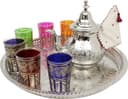 Thumbnail principal de Moroccan Tea Set Engraved Extra Large — 6-piece tea set 🍵