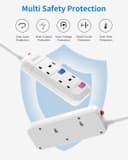 Thumbnail 2 de Mscien 5M Extension Lead with 2 Sockets and Switches 🔌