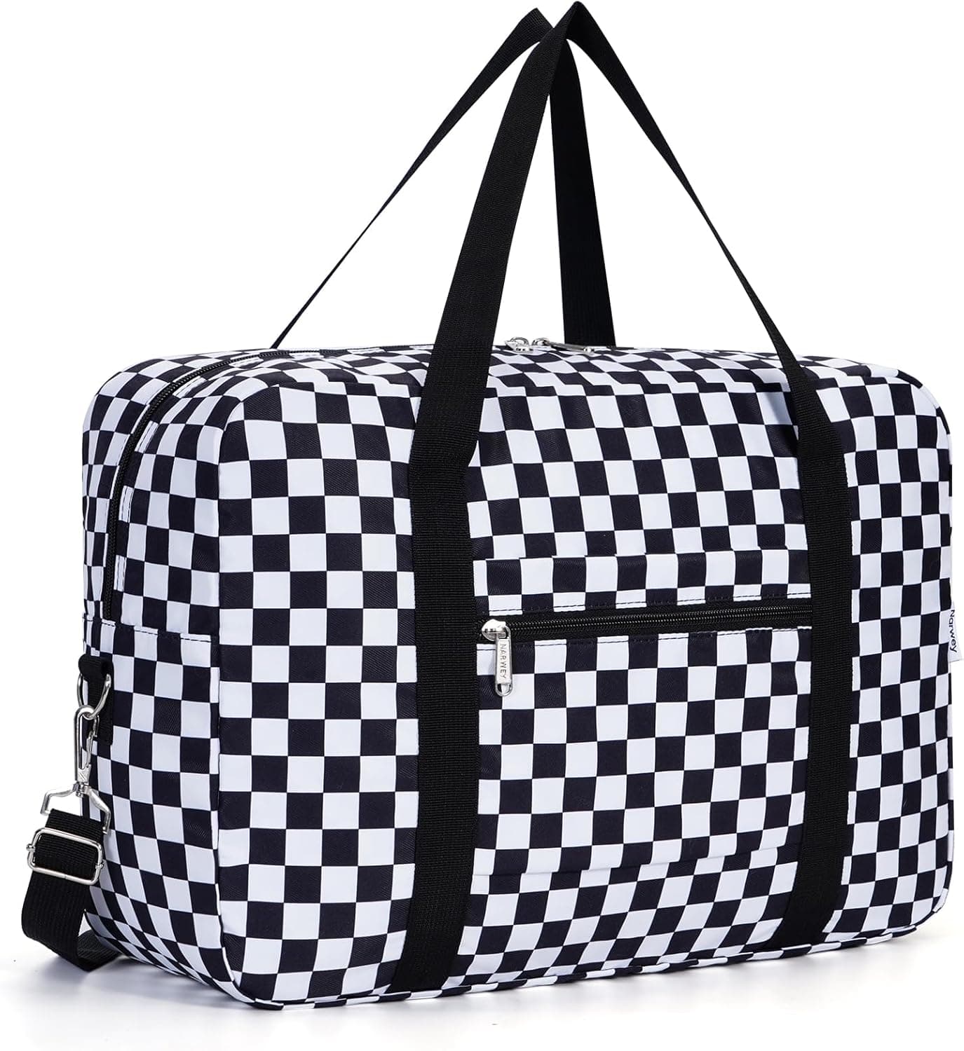Narwey for Easyjet Cabin Bag 45x36x20 New Easyjet Underseat Bag Foldable Easy Jet Cabin Bag Travel Duffel Carry on Luggage Hospital Weekend Holdall Bags for Women and Men 25L (Black Checkerboard)
Narwey for Easyjet Cabin Bag 45x36x20 New Easyje…