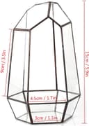 Thumbnail 4 de NCYP Geometric Opened Glass Terrarium for Succulents 10.5x9x15 cm 🪴