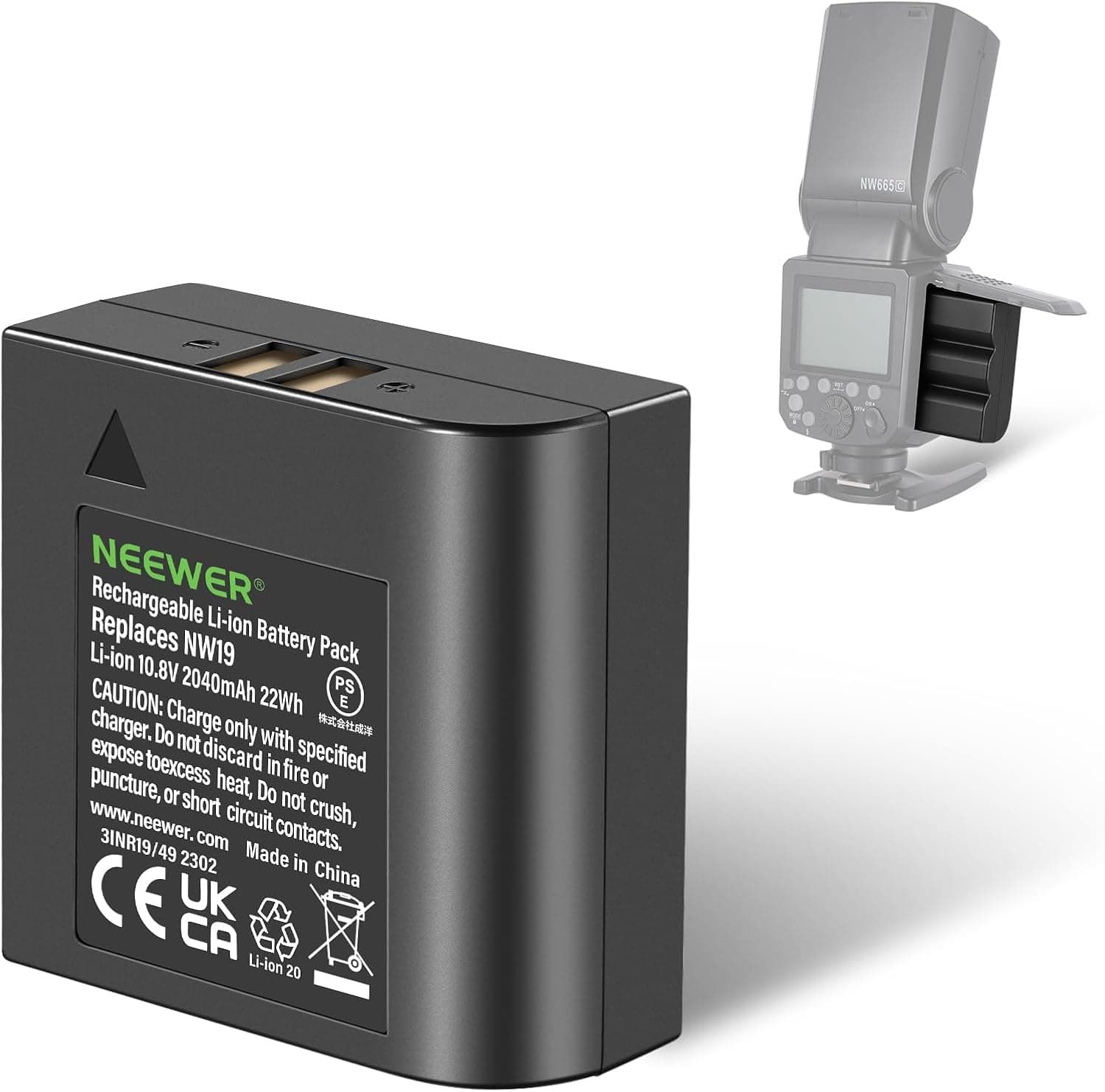 NEEWER NW665 2040mAh battery pack for flash 📷