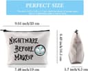 Thumbnail 1 de Nightmare Before Makeup Canvas Cosmetic Bag 🎒