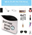 Thumbnail 2 de Nightmare Before Makeup Canvas Cosmetic Bag 🎒