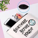 Thumbnail 4 de Nightmare Before Makeup Canvas Cosmetic Bag 🎒