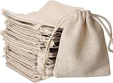 nuoshen 8 x 10 cm Hessian Drawstring Bags for Gifts 🎁