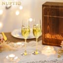 Thumbnail 1 de NUPTIO 50th Anniversary Gold Champagne Flutes set 🎁