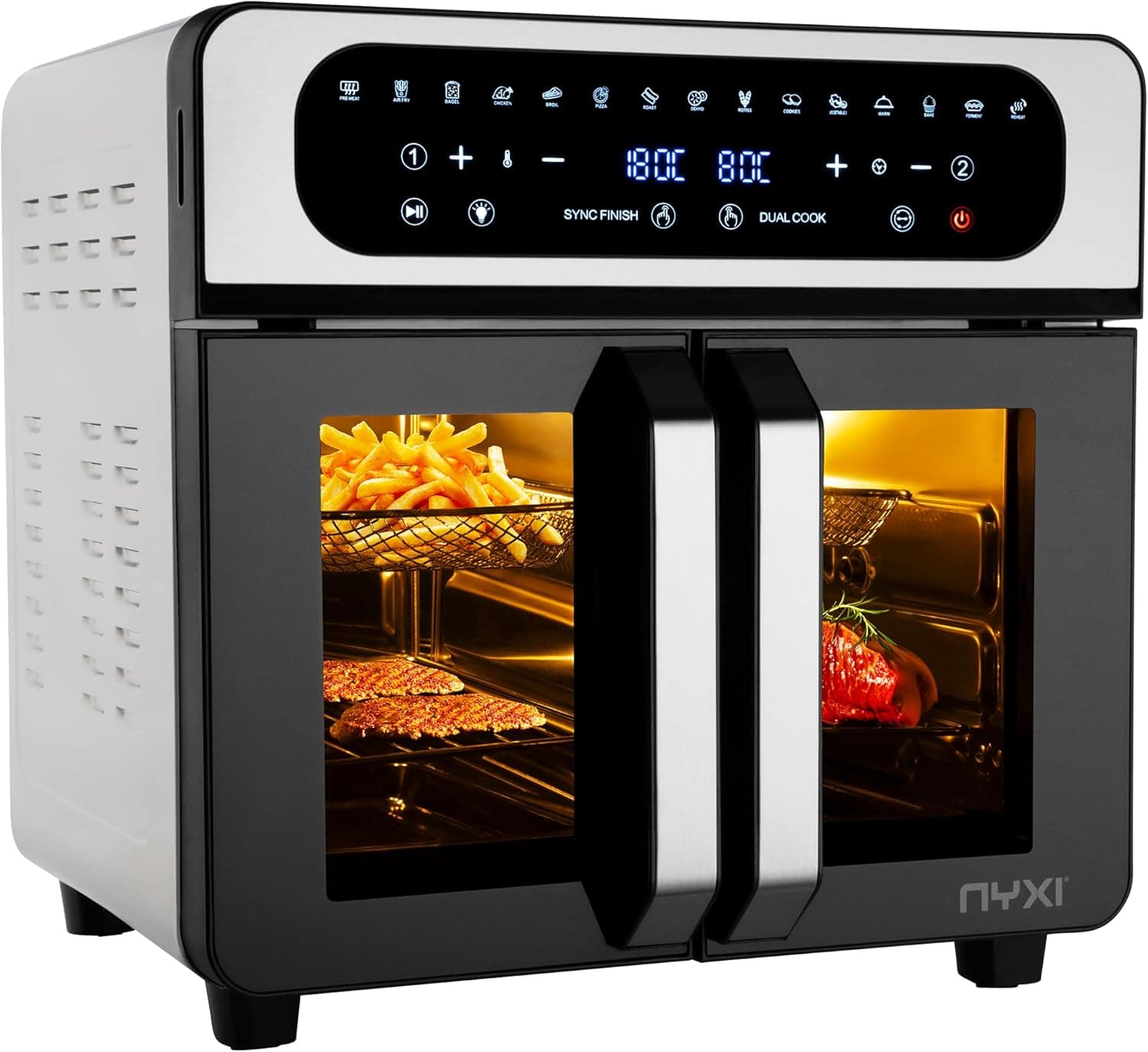 Nyxi 20L Air Fryer Oven with Dual Glass Doors 🍳