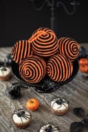 Thumbnail 3 de Oairse 10cm Black Orange Christmas Baubles, 6pcs 🎄