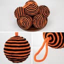 Thumbnail 5 de Oairse 10cm Black Orange Christmas Baubles, 6pcs 🎄