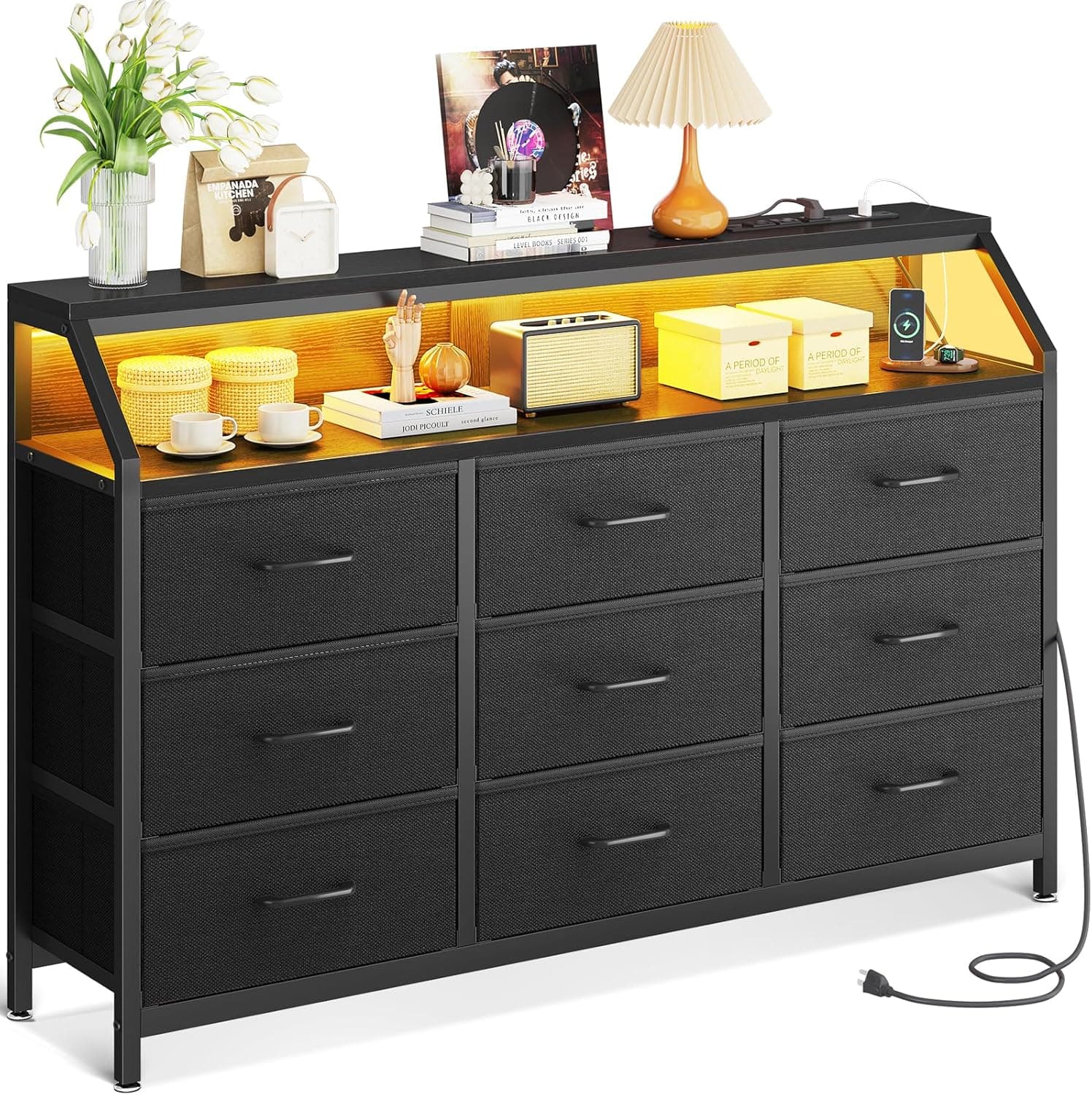 ODK Black Chest of Drawers 137 cm wide 🛋️