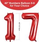 Thumbnail 1 de OFFCUP 40 Inch Number 17 Balloon, Large Foil Balloons, Self Inflating Helium Balloon Decorations Supplies for Boys Girls Women Men Birtyday Wedding Party Anniversary Graduation (Red, 17)
OFFCUP 40 Inch Number 17 Balloon, Large Foil Balloo…