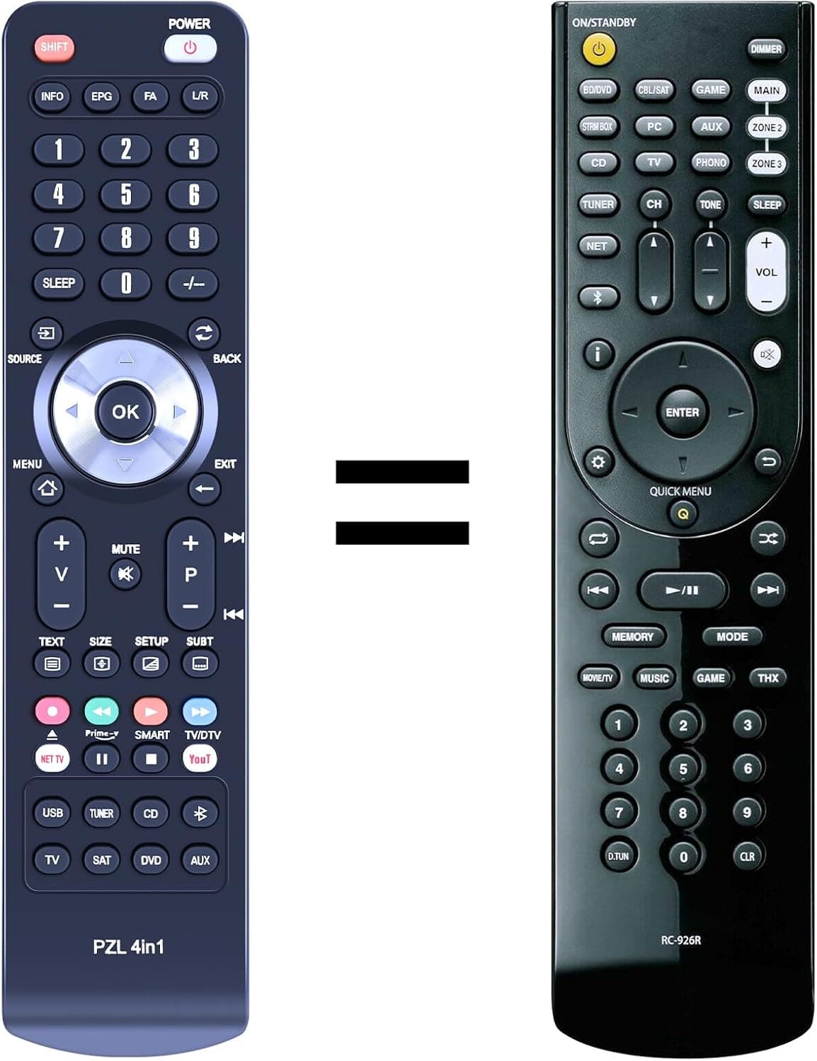 Onkyo RC-926R replacement remote for TX-RZ1100 📺