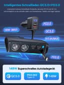 Thumbnail 2 de OOWOLF Retractable 9-in-1 Car Charger Adapter 148W 🚗