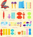 Thumbnail 6 de Ophy Dough Tools Kit 54-piece playset for kids 🧸