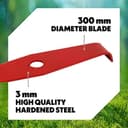 Thumbnail 1 de Oregon 3.0 x 300mm Mulching Blade 2-tooth for Brushcutters 🌿