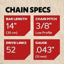 Thumbnail 2 de Oregon AdvanceCut chainsaw chain 14-inch, 52 links ⛏️