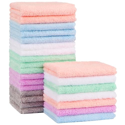 Orighty Baby Washcloths 24-Pack 7×9 in, microfibre towels 🧴