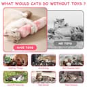 Thumbnail 3 de OSDUE Cat Catnip Toys 3-pack kitten pillows 🐱