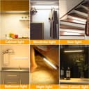 Thumbnail 6 de OUILA Under Cabinet Kitchen Lights 108 LED, 1800mAh 🔆