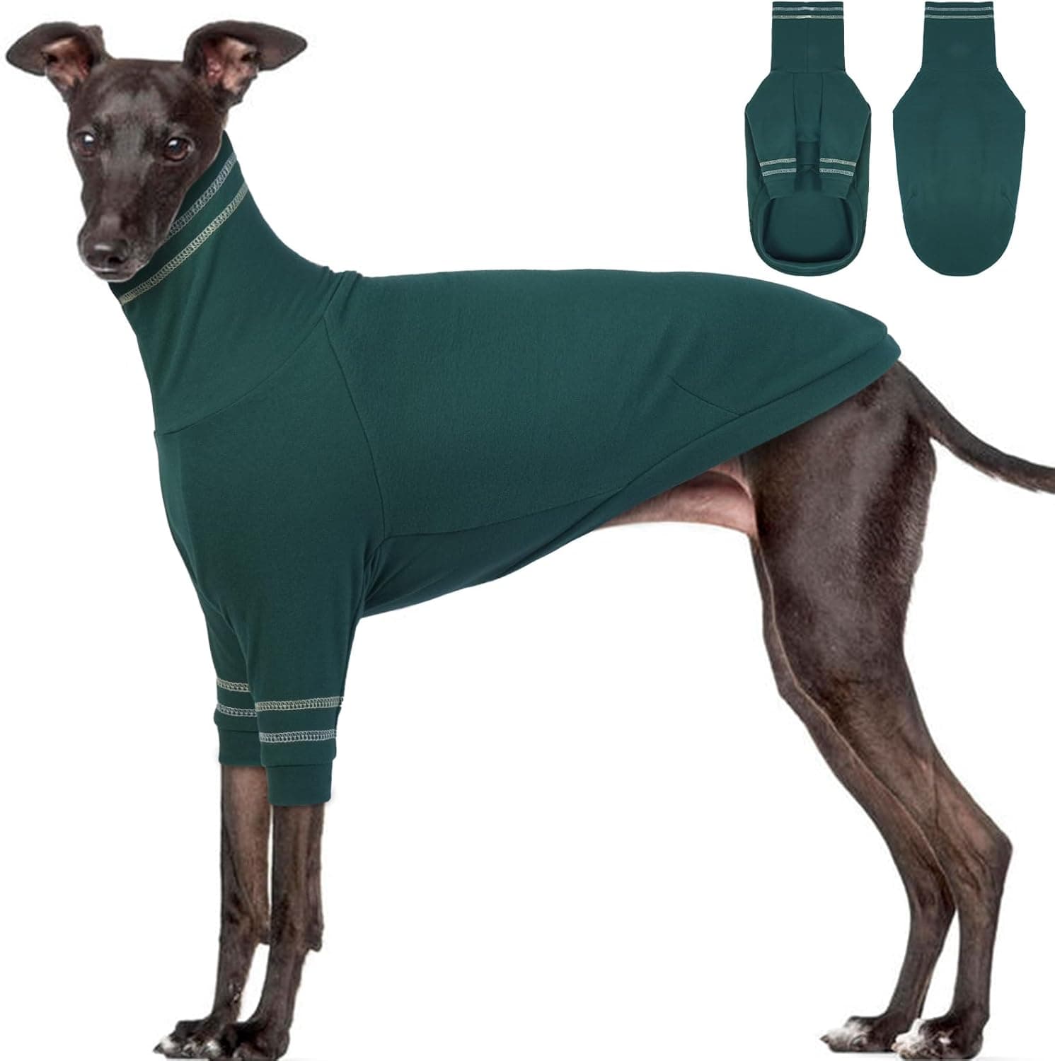 OUOBOB Greyhound Dog Sweater L, thermal turtleneck 🐶