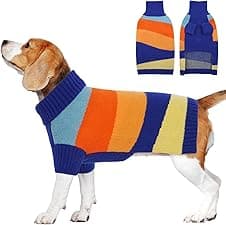 OUOBOB Large Dog Jumper Christmas turtleneck 🐶