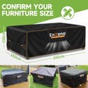 Thumbnail 5 de Outdoor Garden Furniture Covers 242×182cm 🪑