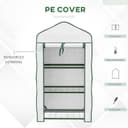 Thumbnail 2 de Outsunny 3 Tier Mini Greenhouse 127 cm high 🌱