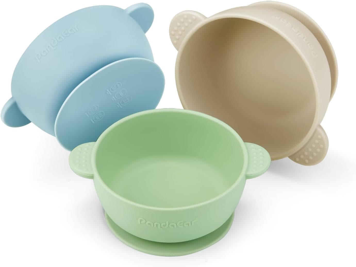 PandaEar 3-Pack Silicone Baby Bowls with Suction 🍽️