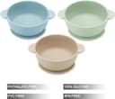Thumbnail 1 de PandaEar 3-Pack Silicone Baby Bowls with Suction 🍽️