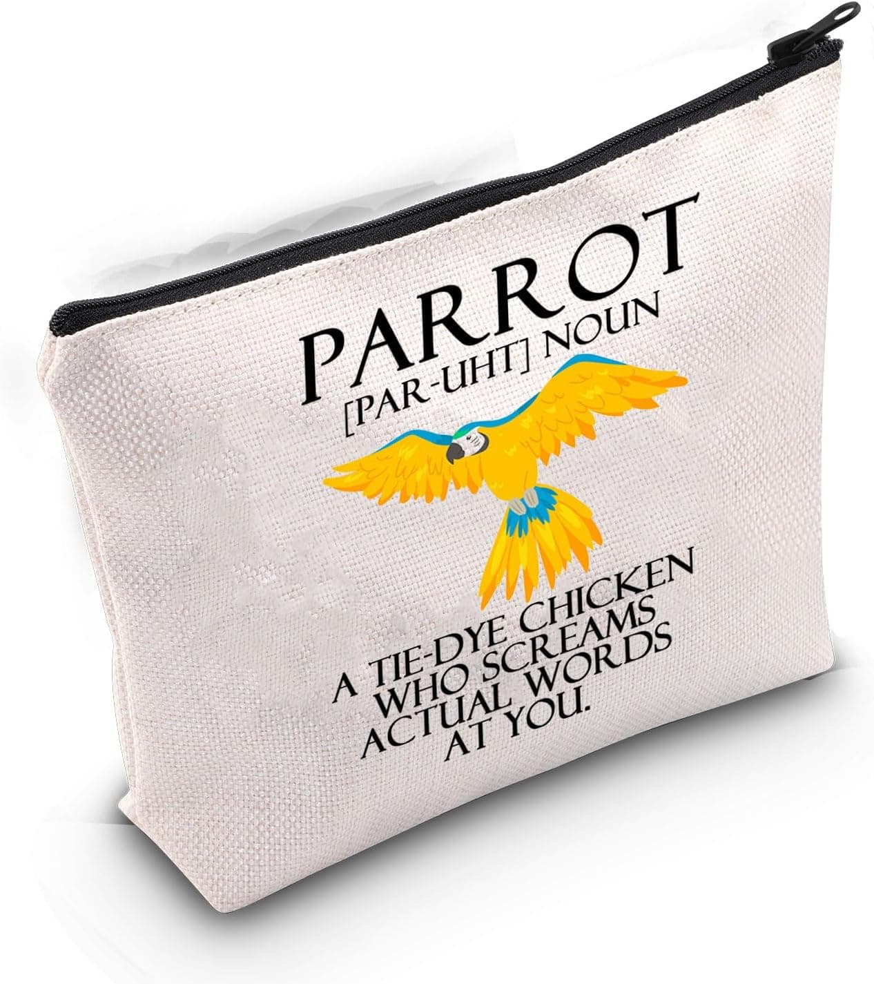 Parrot Makeup Bag Macaw Lover Cosmetic Bag 🎒
