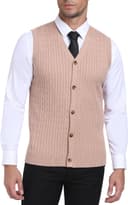 Thumbnail 5 de PCEAIIH Men's Knit V‑Neck Sweater Vest with Buttons 🧥