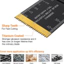 Thumbnail 2 de PECHAM 128PCS Titanium & Japanese Tooth saw blades for multi-tool 🪚