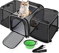 pecute Cat Carrier Expandable Extra Large pet carrier 🐶