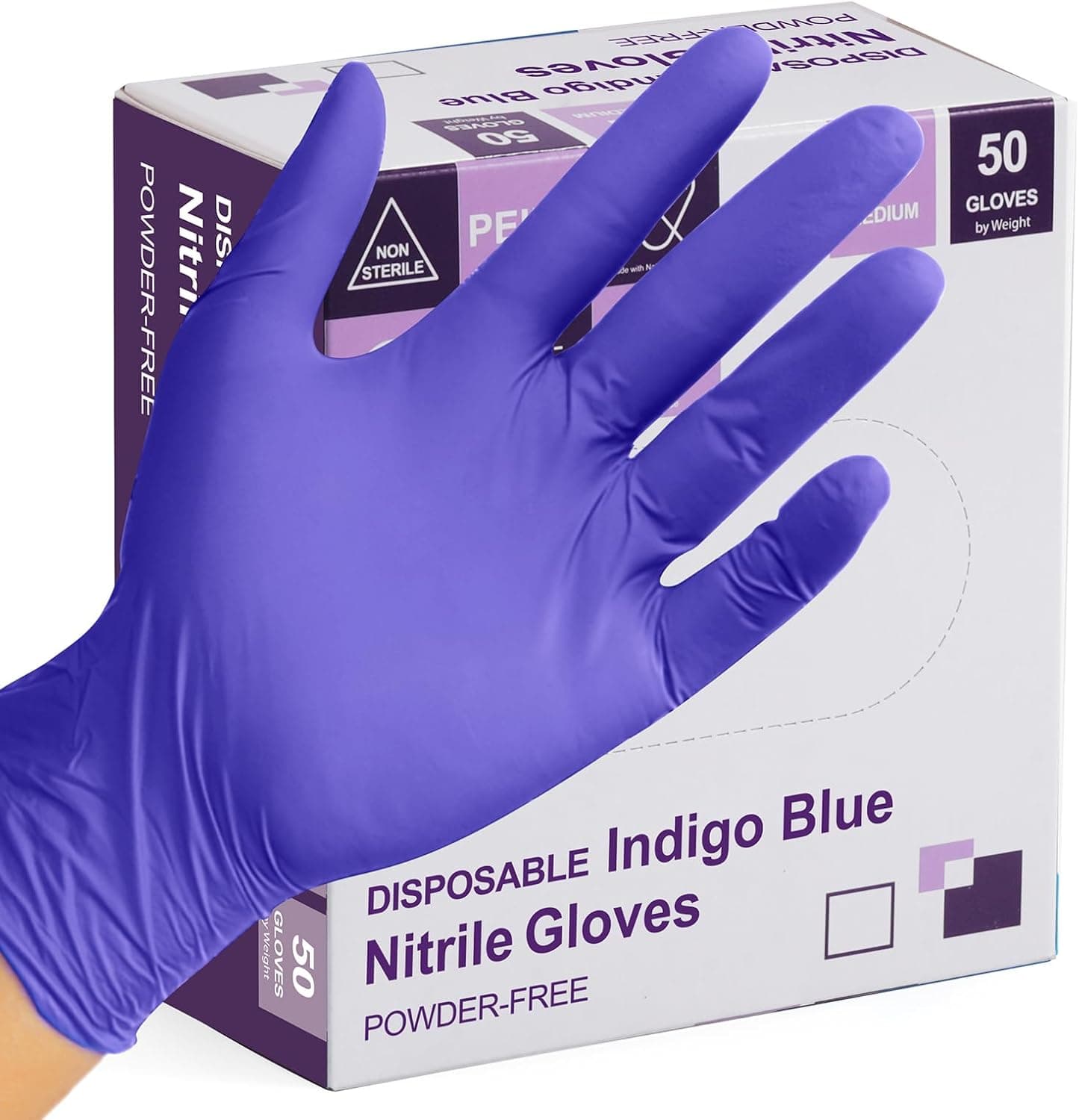 PEIPU Nitrile Gloves 50-count disposable gloves 🧤