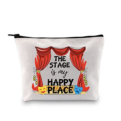 Performer Gift Broadway "The Stage Is My Happy Place" cosmetic bag 🎭