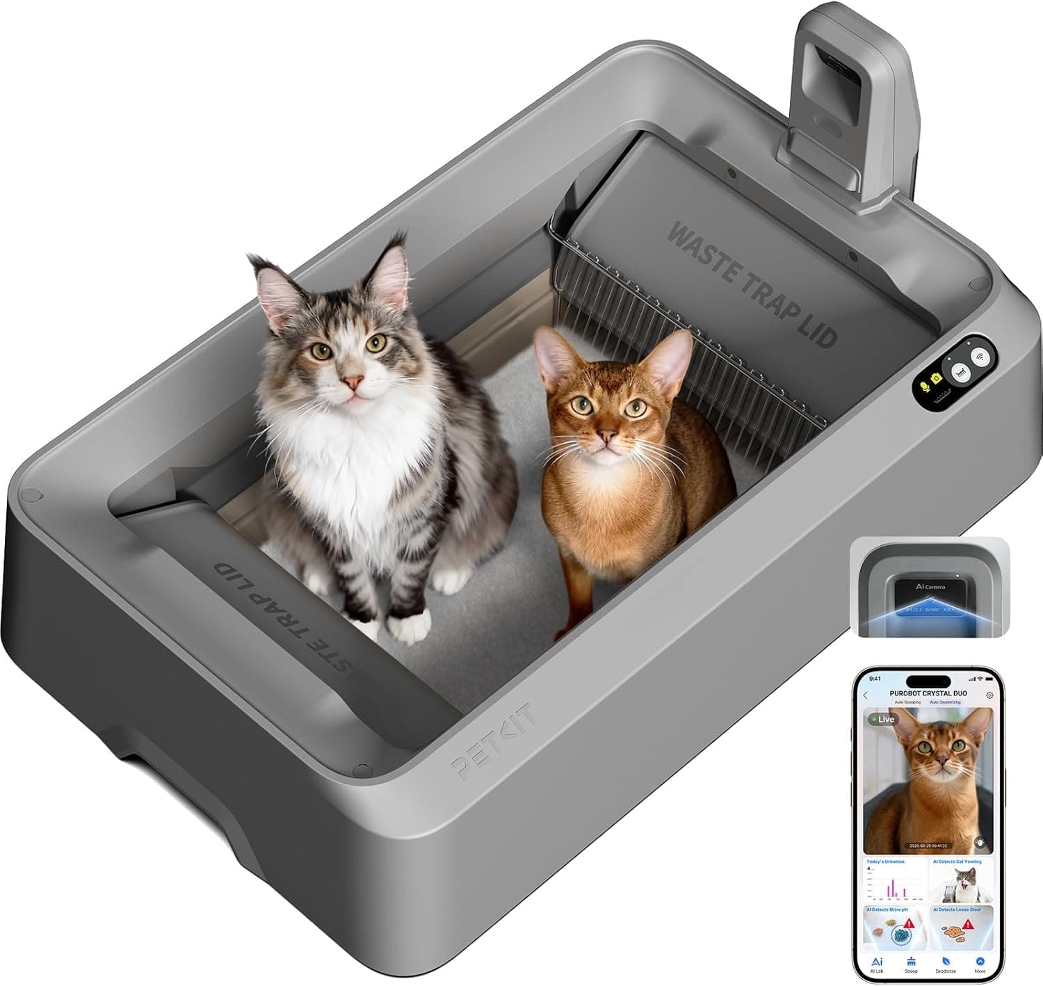 PETKIT Purobot Crystal Duo self-cleaning litter box 📷